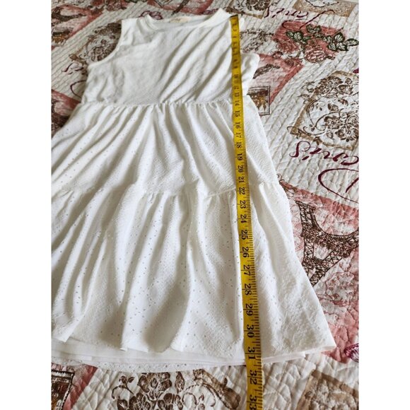 Myth Women's Sleeveless Sweet Solid Summer White Dress Size L - Picture 9 of 15